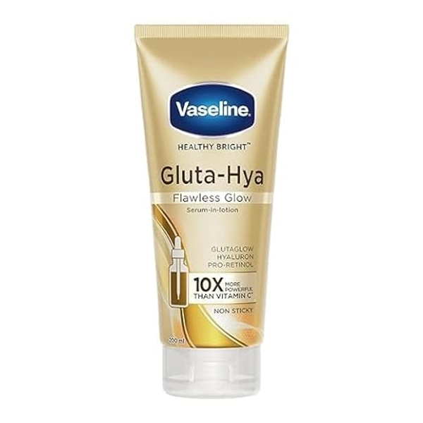 Vaselene's Gluta-Hya Flawless Glow Lotion for Face & Body | Gives Brighter Skin | Pro-Retinol Infused Moisturizer, 200ml