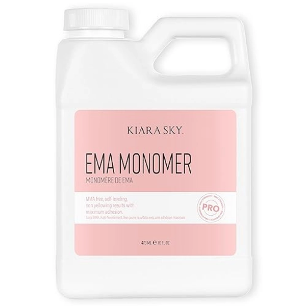 Kiara Sky EMA Monomer - Professional Acrylic Nail Liquid, 16 Fl Oz - 16 Fl Oz