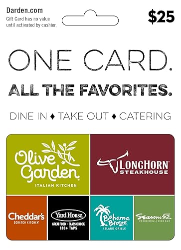 Darden Restaurants Gift Card - 25 - Standard