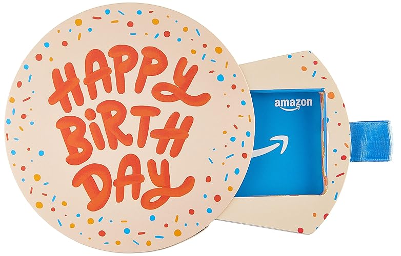 Amazon.com Gift Card in a Birthday Pop-Up Box - 0 - Birthday Cake Box Blue