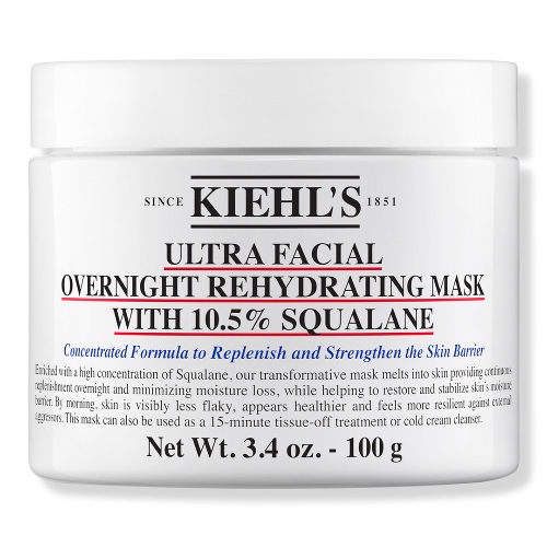  Ultra Facial Overnight Hydrating Mask with 10.5% Squalane - Kiehl's Since 1851 | Ulta Beauty