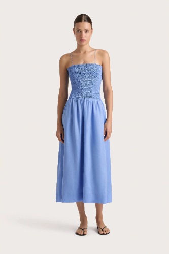 Geriba Midi Dress Mid Blue - Final Sale | M / Mid Blue