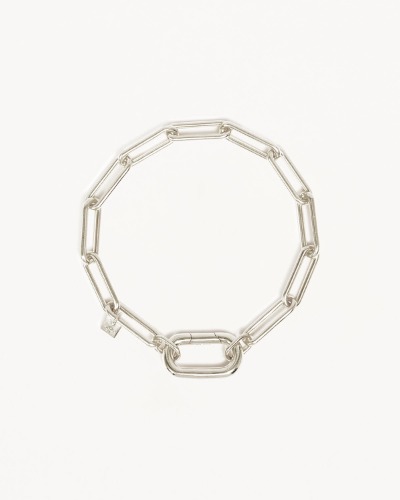 Sterling Silver With Love Annex Link Bracelet