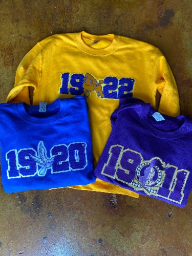 D9 - NEW Stitch Founding Sweatshirt Mascot | XL / SGRho Royal