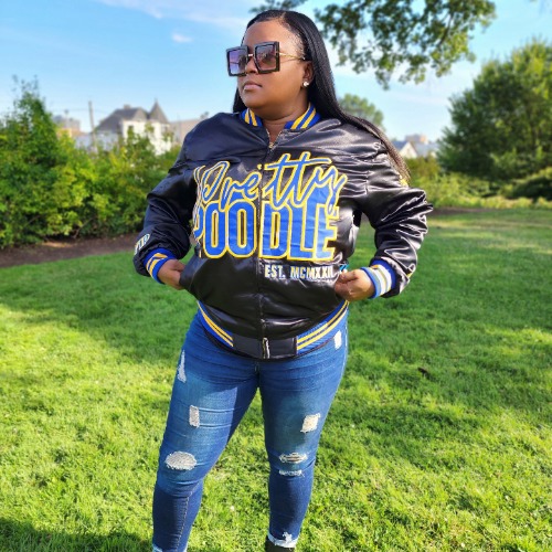Pretty Poodle Satin Jacket | The Shop On 22nd LLC