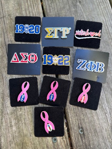 D9 - Premium Lapel Pins | Oversized Lettered Pins / Sigma Gamma Rho