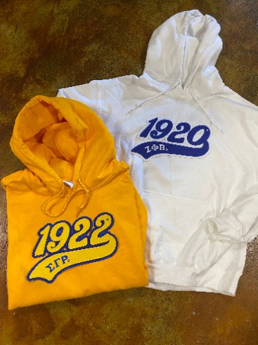 D9 - Retro Tail Founding Date Hoodie | Sigma Gamma Rho (Royal) / XL