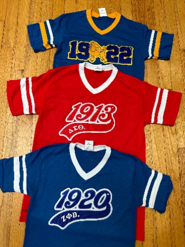 D9 - Retro V-Neck Jersey Tee | Sigma Gamma Rho / XL