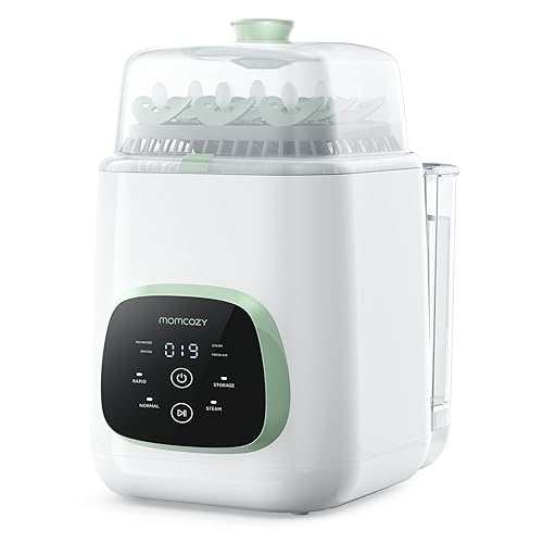 Momcozy KleanPal Pro Baby Bottle Washer, Sterilizer & Dryer - All-in-One Cleaning Machine for Bottles, Pump Parts & Baby Essentials - Time-Saving & Effortless Care - White
