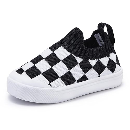 BMCiTYBM Baby Sneakers Girls Boys Lightweight Breathable Mesh First Walkers Shoes 6-24 Months - 12-18 Months Infant - 2-black