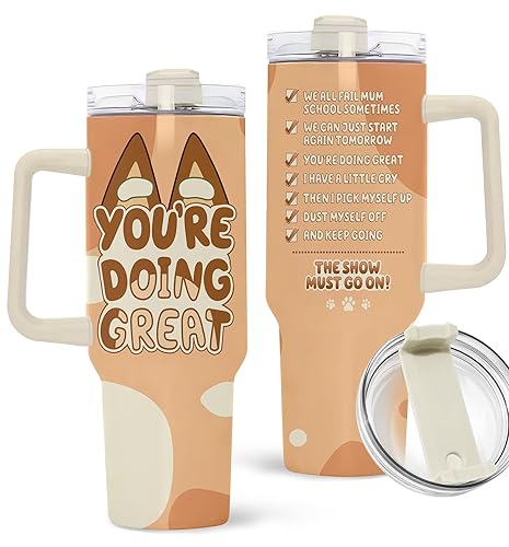MARSANA Mom Tumbler - Gifts for Mom - Mother Coffee Mug - You're Doing Great 40Oz - Mom Tumbler 1