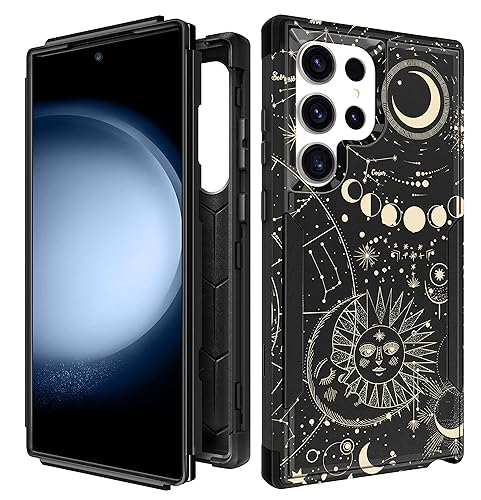 Plakill for Samsung Galaxy S22 Ultra Case Heavy Duty Protective Constellation Designer Drop Tested Cute Cases for Men Women Girls Shockproof Protection Rugged Bumper Phone Cover for S22 Ultra 6.8" - Constellation