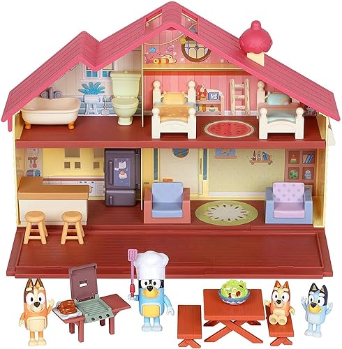 Bluey Mega Bundle Home, BBQ Playset, and 4 Figures | Amazon Exclusive - Playset