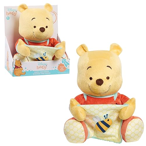 Disney Baby Hide-and-Seek Winnie The Pooh Interactive Plush, Officially Licensed Kids Toys for Ages 09Month by Just Play - Winnie the Pooh