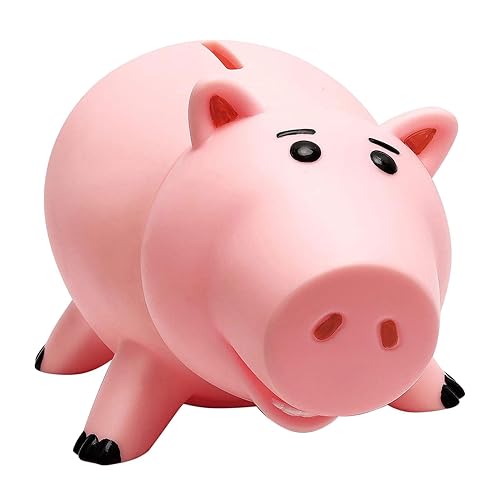 Piggy Bank, Cute Plastic Coin Bank for Boys and Girls, Unbreakable Pig Money Bank for Kids Gift (Pink) - Pink