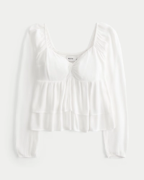 Easy Twist Bust Babydoll Top