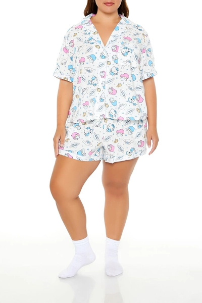 Plus Size Hello Kitty & Friends Shirt & Shorts Pajama Set | Forever 21
