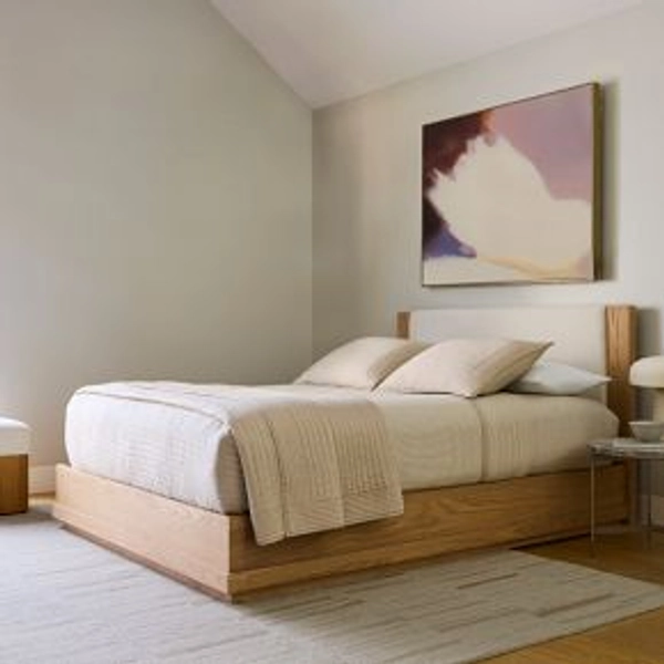 Berkely Wood &amp; Upholstered Bed