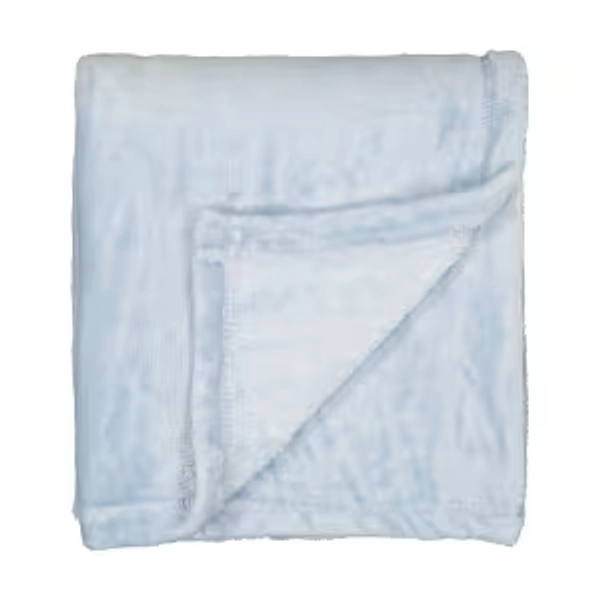 Coral Fleece Throw - Blue