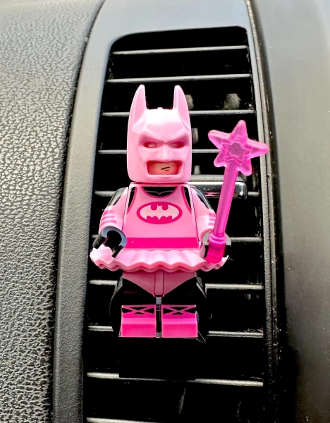 Listful | Bat & Pink Fairy superhero Car Air Freshener Clip on Vent Mini Figure Fragrance Gift Cartoon comics DC accessories | My Wishlist