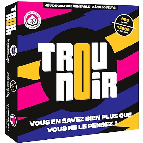 ATM Gaming Trou Noir - Jeu de Societe - Jeu d'ambiance et de Stratégie - Quiz Culture Générale Entre Amis ou en Famille - Jeu de Société Adulte - Jeu de Cartes dès 14 Ans