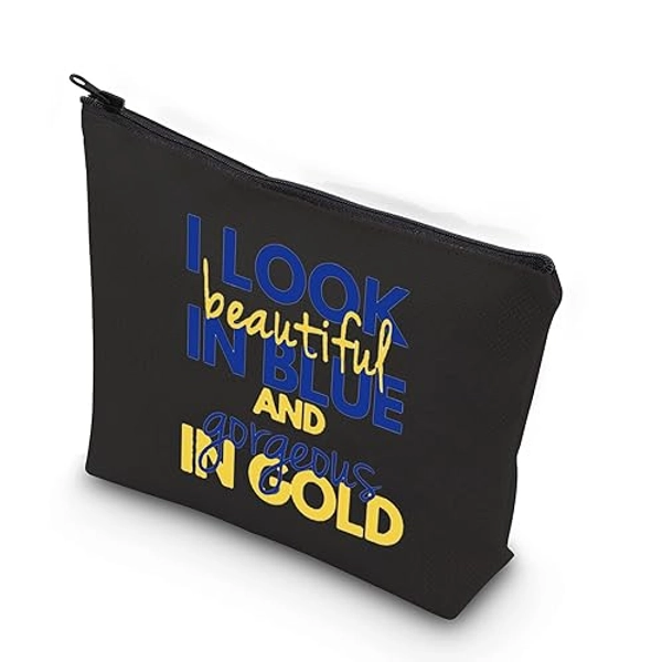 WCGXKO Sigma Gamma Rho I Look Beautiful In Blue And Gorgeous In Gold Sorority Paraphernalia Gift (Blue And Gold black) - Blue And Gold black