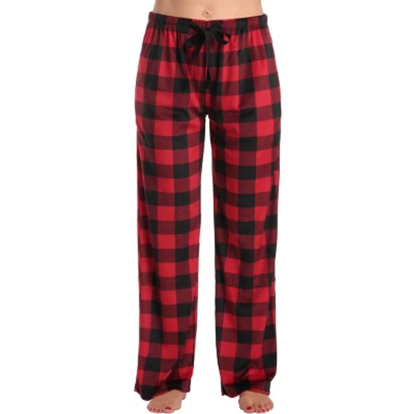 Just Love Womens Velour Pajamas - Printed Pajama Pants - 7060-10195-RED-XS-SIOC
