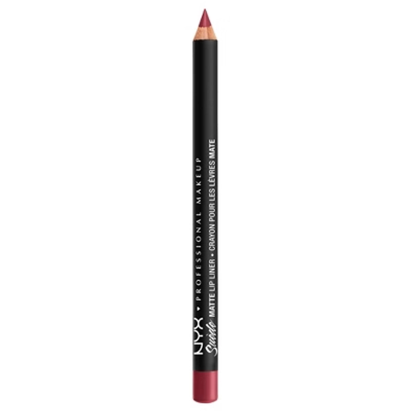 NYX Professional Makeup Suede Matte Velvet Smooth Lip Liner - Vegan Formula - Cherry Skies - 0.035oz