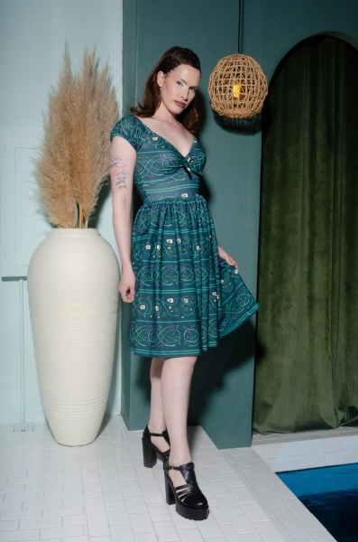 Final Sale - Natalie Dress in Celtic Unity Print | Laura Byrnes & Hope Johnstun | L