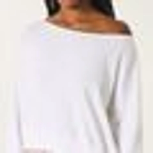 Girls Easy Off-the-Shoulder Terry Sweatshirt from Hollister