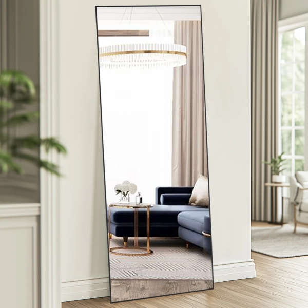 Mercer41 Mirta Rectangle Metal Full Length Mirror "& Reviews" | Wayfair