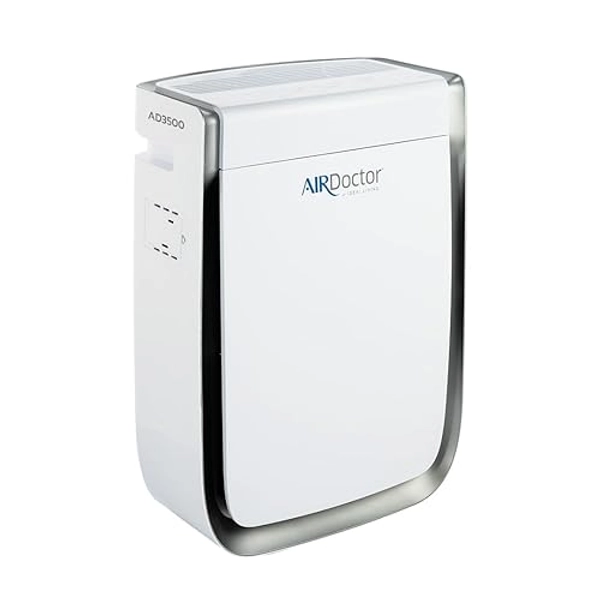 AIRDOCTOR AD3500 Air Purifier for Home and Large Rooms Up to 1260 sq. ft. 2x/hour | UltraHEPA, Carbon, VOC Filters and Air Quality Sensor. Captures Particles 100x Smaller Than HEPA (AirDoctor 3500) - AirDoctor 3500