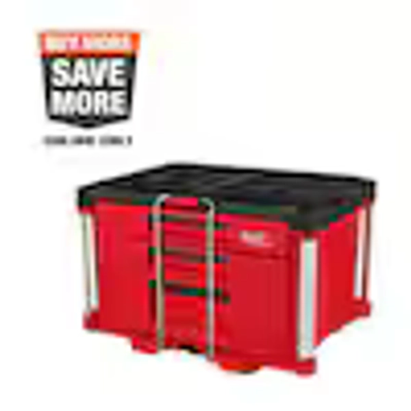 Milwaukee PACKOUT 22 in. Modular 3-Drawer Multi Drawer Tool Box with Metal Reinforced Corners and 50 lbs. Capacity 48-22-8447