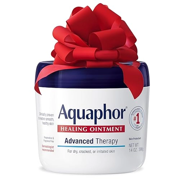 Aquaphor Healing Ointment, Advanced Therapy Skin Protectant, Dry Skin Body Moisturizer, Multi-Purpose Healing Ointment, For Dry, Cracked Skin & Minor Cuts & Burns, 14 Oz Jar