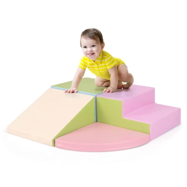 Costway Climb and Crawl Foam Block Play Set for Children Development Indoor Active Play