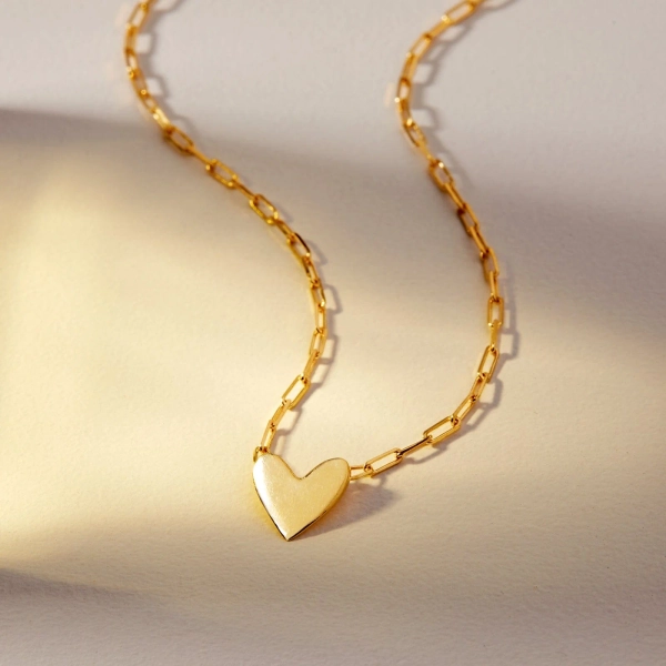Tiny Heart Choker | 18K Gold