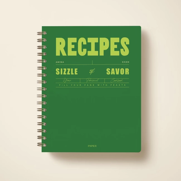 Sizzle & Savor Recipe Journal