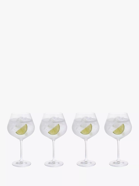 Dartington Crystal Entertain Gin Glass, Set of 4, 570ml, Clear