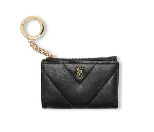 Victoria Secrets Foldover Card Case (Black)