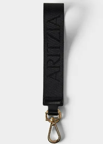 Aritzia Always Found Keychain (Black and Gold) 
