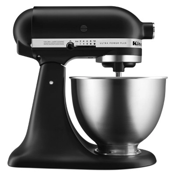 KitchenAid Ultra Power Plus 4.5qt Tilt-Head Stand Mixer - Matte Black KSM96: 10 Speeds, 300W, Zinc, Nonslip Base