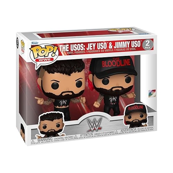 Funko Pop! WWE: 60th Anniversary - The Usos: Jey USO & Jimmy USO, 2-Pack