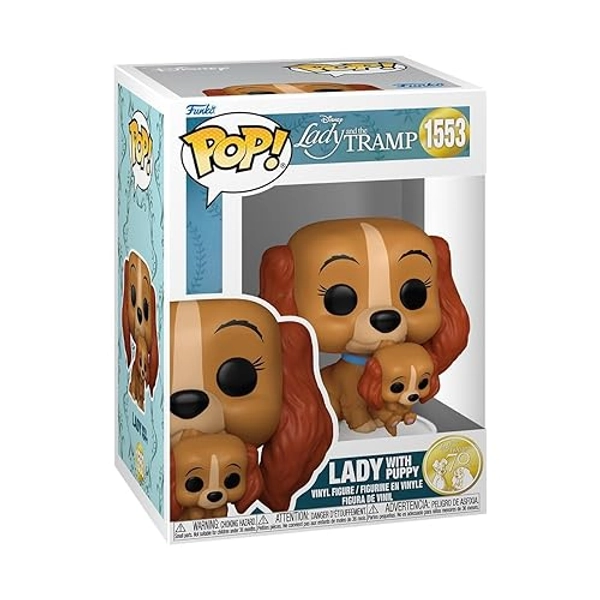 Funko Pop! Disney: Lady & The Tramp - Lady with Puppy - Lady and The Tramp - la Belle et Clochard - Figurine en Vinyle à Collectionner - Idée de Cadeau - Produits Officiels - Movies Fans