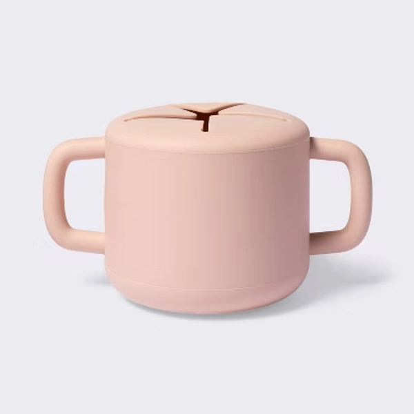 Silicone Snack Cup & Lid - Pink - Cloud Island™