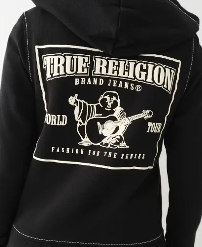 BIG T STITCH LOGO ZIP HOODIE - Pink | True Religion