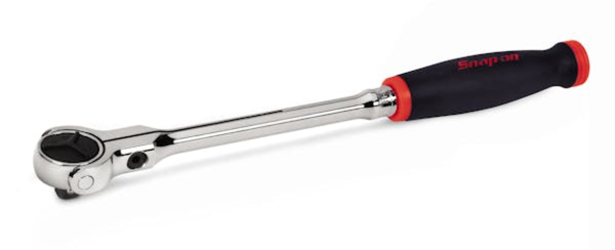 3/8" Drive Cynergy™ Soft Grip Swivel-Head Ratchet (Red) | FHNF100 | Snap-on Store