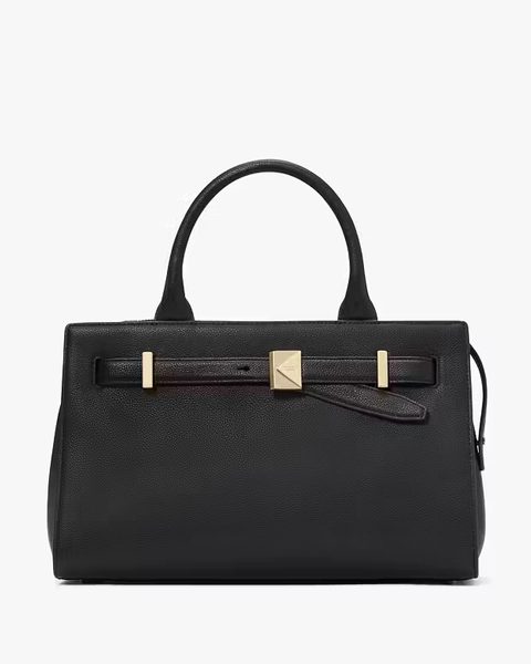 Black Deco Medium Satchel