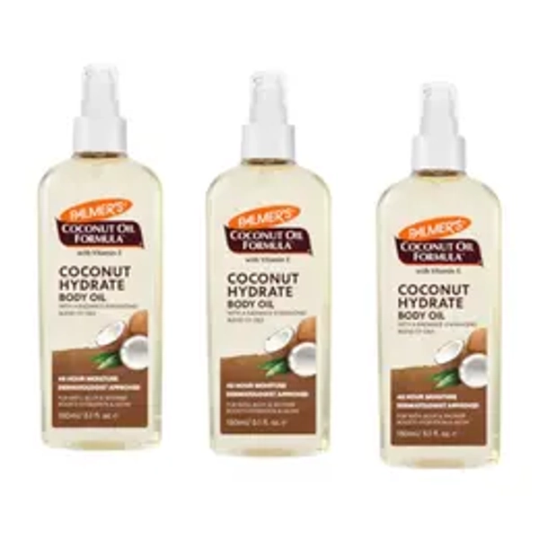 Palmer's Coconut Oil Formula Coconut Hydrate Body Oil - Pack of 3, 150ml each moisturizing organic