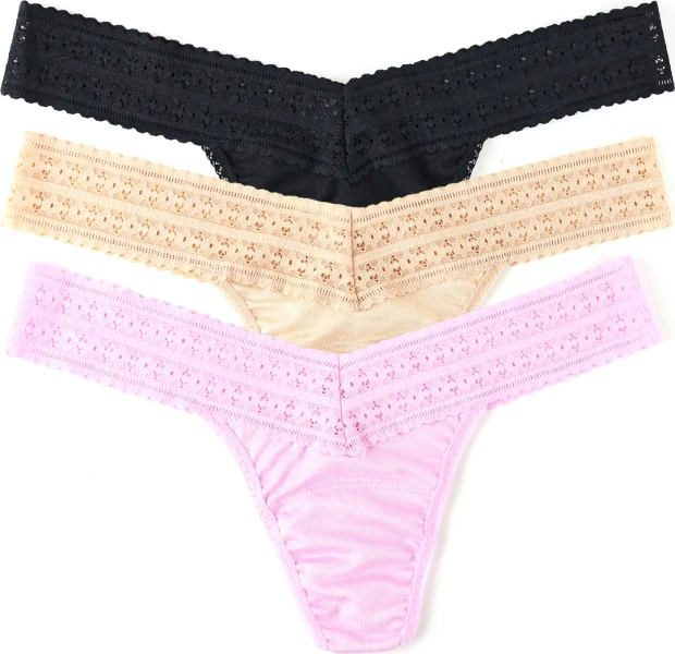 Hanky Panky DreamEase™ Assorted 3-Pack Low Rise Thongs | Nordstrom
