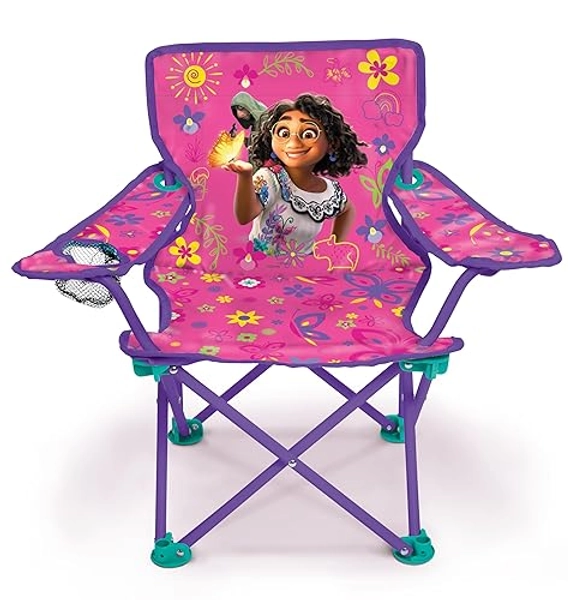 Disney's Encanto Kids Chair Foldable for Camping, Sports or Patio with Carry Bag, Toddlers 24M+